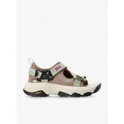 Sandały trekkingowe damskie Teva Grandview Max Sandal. Brązowe sandały Teva, bez wzorów, sportowe, bez obcasa, bez zapięcia. Za 382.99 zł.