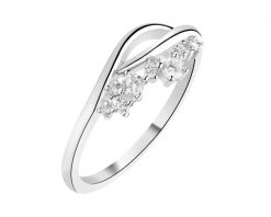 Pierścionek srebrny z cyrkoniami. Szare pierścionki Apart, z cyrkonią, srebrne. Za 139.00 zł.