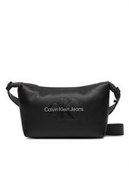 Calvin Klein Jeans Torebka Sculpted Shoulderbag22 Mono K60K611549 Czarny. Czarne torebki klasyczne Calvin Klein Jeans, bez wzorów, z jeansu, bez dodatków. Za 409.99 zł.