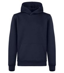 Clique Bluza z kapturem Basic Active Junior z barwionej przędzy – Dark Navy. Niebieskie bluzy CLIQUE, m, bez wzorów, z kapturem. Za 145.56 zł.