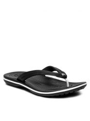 Crocs Japonki Crocband Flip 11033 Czarny. Czarne klapki Crocs, bez wzorów, z tworzywa sztucznego, bez obcasa. Za 119.99 zł.