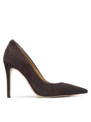 MICHAEL Michael Kors Szpilki Elyse 40F5EYHP1S Brązowy. Brązowe szpilki MICHAEL Michael Kors, bez wzorów, ze skóry, bez obcasa, na szpilce, bez zapięcia. Za 679.99 zł.
