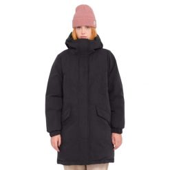 Parka dla kobiet Volcom Sleepi Puff Up. Czarne parki Volcom, s, z nylonu. Za 608.00 zł.