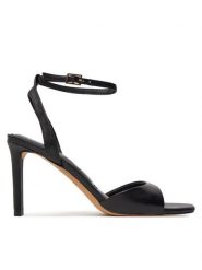 Aldo Sandały Sake 13707889 Czarny. Czarne sandały Aldo, bez wzorów, ze skóry, bez obcasa, na szpilce, bez zapięcia. Za 299.99 zł.