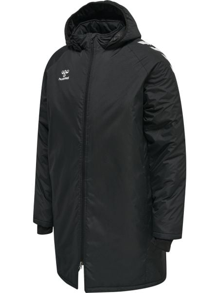 Kurtka parka HML CORE XK BENCH JACKET. Czarne parki Hummel, l, z materiału, klasyczne, moda ciążowa, z kapturem. Za 280.00 zł.