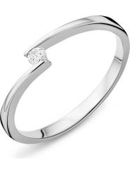 Revoni Złoty pierścionek z diamentem rozmiar: 50. Szare pierścionki Revoni, z diamentem, złote. Za 991.99 zł.