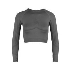 Longsleeve fitness damski Beshaped Power Up! bezszwowy. Szare biustonosze BESHAPED, bez wzorów, z nylonu. W wyprzedaży za 160.65 zł.