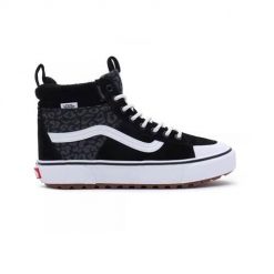 Buty do chodzenia damskie Vans VN0007NKBZW1. Czarne trampki Vans, bez wzorów, z materiału, za kostkę, bez zapięcia. W wyprzedaży za 472.75 zł.