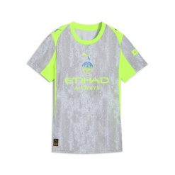 Damska trzecia koszulka Manchester City 25/26 PUMA Cool Weather Pro Green Blue. Niebieskie bluzki Puma, bez wzorów, sportowe, bez kołnierzyka, bez ramiączek. Za 439.00 zł.