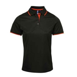 Damska Koszulka Polo Coolchecker W Kontrastowym Kolorze. Brązowe koszulki polo PREMIER, l, bez wzorów, bez kołnierzyka, bez ramiączek. Za 96.99 zł.