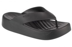 Japonki damskie Crocs C4617. Czarne klapki Crocs, bez wzorów, z materiału, bez obcasa. Za 265.00 zł.