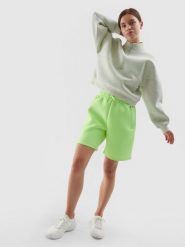 4F Spodenki dresowe uniseks XS. Żółte szorty 4f, bez wzorów, z bawełny. Za 149.99 zł.