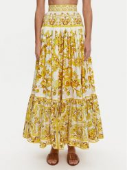 Dolce&Gabbana Spódnica maxi F4CX0T HH5A5 Żółty Regular Fit. Żółte spódnice Dolce&Gabbana, bez wzorów, z bawełny, maxi. Za 5,059.00 zł.