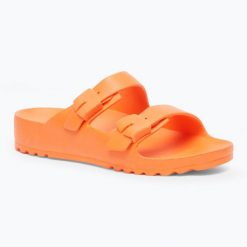 Klapki damskie Scholl Bahia Med. Brązowe klapki Scholl, bez wzorów, bez obcasa. Za 139.99 zł.