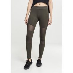 Damskie legginsy Urban Classic mesh. Zielone legginsy Urban Classics, bez wzorów, z meshu. Za 142.00 zł.