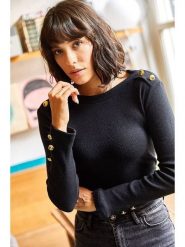 Trendyol Koszulka w kolorze czarnym rozmiar: onesize. Czarne bluzki Trendyol, bez wzorów, z bawełny, bez kołnierzyka, bez ramiączek. Za 48.39 zł.