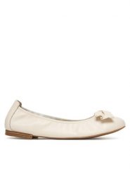 Caprice Baleriny 9-22111-46 Beżowy. Brązowe baleriny Caprice, bez wzorów, ze skóry, bez obcasa. Za 257.99 zł.