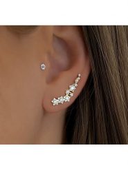 DI GIORGIO Pozłacane kolczyki-wkrętki z cyrkoniami rozmiar: onesize. Żółte kolczyki DI GIORGIO, z cyrkonią, pozłacane. Za 131.45 zł.