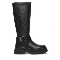 Kozaki G-Star Raw. Czarne kozaki G-Star Raw, bez obcasa, na płaskiej podeszwie, bez zapięcia. Za 599.99 zł.