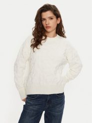 DKNY Sweter P4MSAQ51 Écru Regular Fit. Swetry DKNY, xs, bez wzorów, z wiskozy, bez ramiączek. Za 279.99 zł.