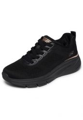 Buty SKECHERS BOBS ARCH FIT ELEV8 Czarny. Czarne trekkingi Skechers, z materiału, na fitness i siłownię. Za 282.99 zł.