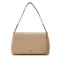 Torebka Calvin Klein. Brązowe torebki klasyczne Calvin Klein, bez wzorów, bez dodatków. Za 349.99 zł.