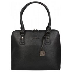 JustBag torebka damska czarna. Czarne torebki klasyczne Justbag, bez wzorów, bez dodatków. W wyprzedaży za 198.00 zł.