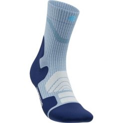 Skarpetki średniej długości z wełny merino dla kobiet Bauerfeind Outdoor Merino. Niebieskie skarpety BAUERFEIND, bez wzorów, z wełny. Za 168.00 zł.