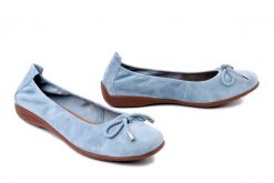JOSEF SEIBEL 74809 984 535 Fenja 09 skyblue, baleriny damskie. Niebieskie baleriny Josef Seibel, bez wzorów, ze skóry, bez obcasa. Za 305.92 zł.