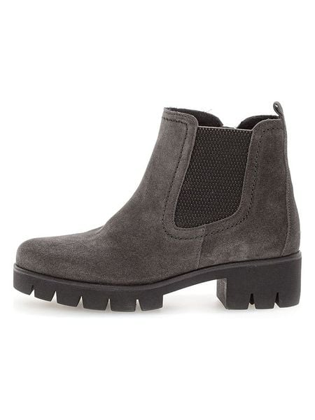 Gabor Skórzane botki w kolorze szarym rozmiar: 41. Szare botki Gabor, bez zapięcia. Za 262.29 zł.