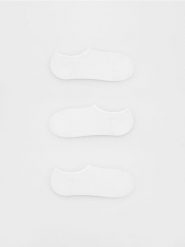 Bawełniane skarpetki 3 pack - biały. Białe skarpety Reserved, bez wzorów, z bawełny. Za 39.99 zł.
