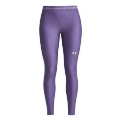 Legginsy Under Armour Heatgear Legging Damskie. Fioletowe legginsy Under Armour, s, bez wzorów, z elastanu, z podwyższonym stanem, długie. Za 282.99 zł.