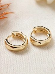 Lodie Silver Pozłacane kolczyki-kreole rozmiar: onesize. Szare kolczyki Lodie Silver, metalowe. Za 56.99 zł.