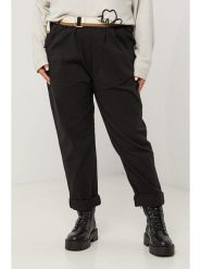 Curvy Lady Spodnie w kolorze czarnym rozmiar: 48/50. Czarne spodnie materiałowe Curvy Lady, na co dzień, bez wzorów, z bawełny, z standardowym stanem. Za 146.45 zł.