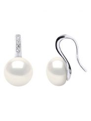 ATELIERS SAINT GERMAIN Srebrne kolczyki z cyrkoniami i perłami rozmiar: onesize. Białe kolczyki ATELIERS SAINT GERMAIN, z cyrkonią, srebrne, z zapięciem typu bigiel. Za 304.99 zł.