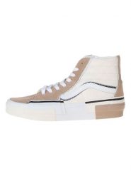 Vans Skórzane sneakersy "SK8 Reconstruct" w kolorze brązowo-kremowym rozmiar: 38. Brązowe trampki Vans, bez wzorów, z materiału, za kostkę, bez zapięcia. Za 140.86 zł.