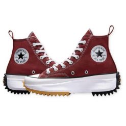 Buty damskie Converse Run Star Hike Platform Cherry. Czerwone trampki Converse, bez wzorów, bez zapięcia. Za 366.24 zł.
