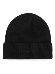 Tommy Hilfiger Czapka Flag AW0AW19102 Czarny. Czarne czapki TOMMY HILFIGER, bez wzorów, z bawełny. Za 189.99 zł.