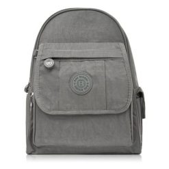 Plecak damski szary Bag Street SP-10-GR. Szare plecaki Bag Street, bez wzorów, z materiału. Za 89.99 zł.