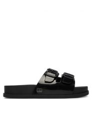 Tommy Jeans Klapki Tjw Comfort Jelly Slides EN0EN02974 Czarny. Czarne klapki Tommy Jeans, bez wzorów, z jeansu, bez obcasa. Za 249.99 zł.