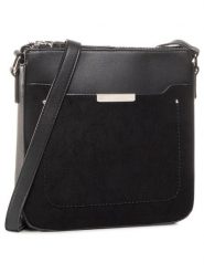 Jenny Fairy Torebka RC18017 Czarny. Czarne torebki klasyczne Jenny Fairy, bez wzorów, ze skóry, bez dodatków. Za 44.99 zł.