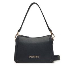 Torebka Valentino. Czarne listonoszki Valentino, bez wzorów, bez dodatków. Za 329.99 zł.
