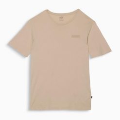 Puma Koszulka Ess Small Logo Boyfriend 68333088. Brązowe koszulki sportowe Puma, bez wzorów, bez ramiączek. Za 73.99 zł.