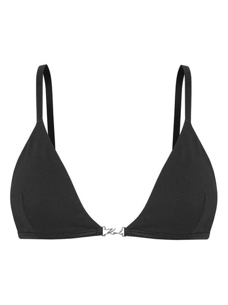 KARL LAGERFELD Biustonosz braletka B1W47046 Czarny. Czarne biustonosze KARL LAGERFELD, bez wzorów, z bawełny. Za 299.99 zł.