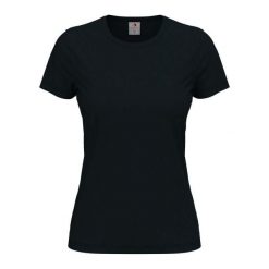 Damska Klasyczna Koszulka O Dopasowanym Kroju. Niebieskie bluzki STEDMAN, bez wzorów, casualowe, bez kołnierzyka, bez ramiączek. Za 39.99 zł.