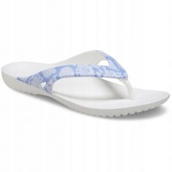 Japonki Dla Dorosłych Crocs Kadee II Flip. Białe klapki Crocs, bez wzorów, z materiału, bez obcasa. Za 71.99 zł.