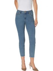 Heine Dżinsy - Skinny fit - w kolorze niebieskim rozmiar: 36. Niebieskie jeansy Heine, bez wzorów. Za 70.41 zł.