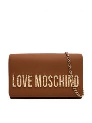 LOVE MOSCHINO Torebka JC4121PP0NKD020A Brązowy. Brązowe torebki klasyczne Love Moschino, bez wzorów, ze skóry, bez dodatków. Za 729.99 zł.