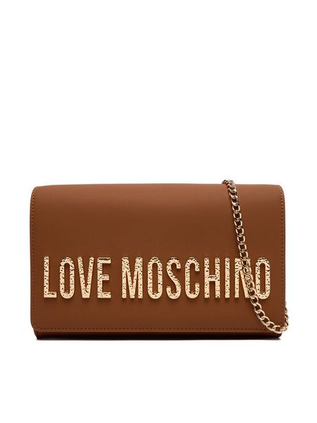 LOVE MOSCHINO Torebka JC4121PP0NKD020A Brązowy. Brązowe torebki klasyczne Love Moschino, bez wzorów, ze skóry, bez dodatków. Za 409.99 zł.