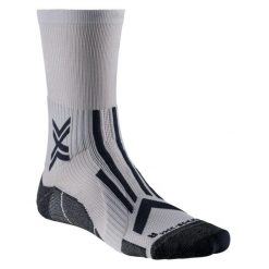 Skarpety do biegania X-Socks Trailrun Perform Crew. Szare skarpety XBIONIC, bez wzorów. Za 97.99 zł.